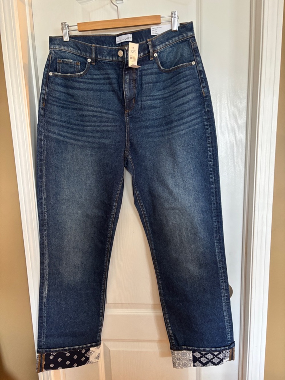 LOFT Dark Blue Denim Cropped Jeans- Tall NWT